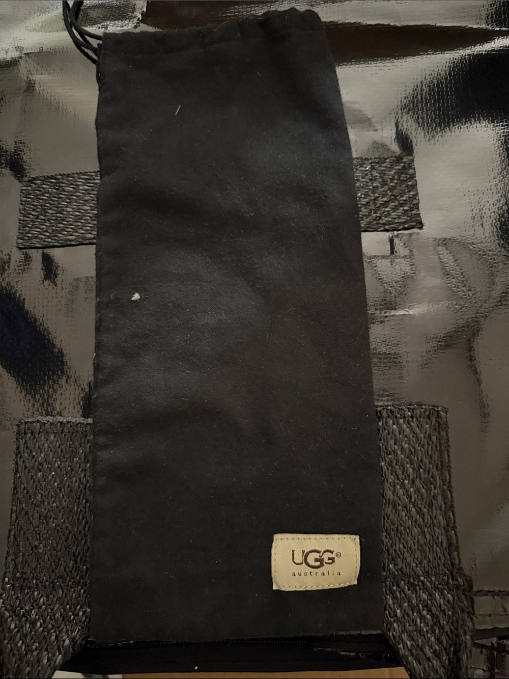 UGG Black Drawstring Storage Pouch
